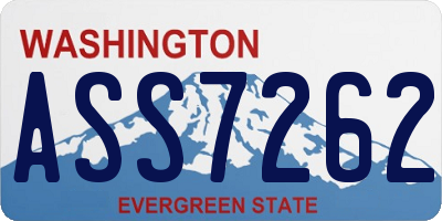 WA license plate ASS7262