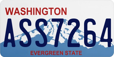 WA license plate ASS7264