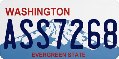WA license plate ASS7268