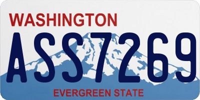 WA license plate ASS7269