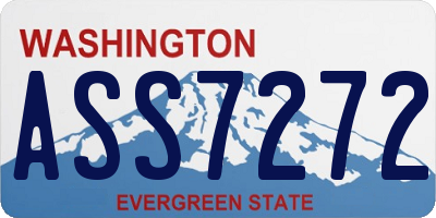 WA license plate ASS7272