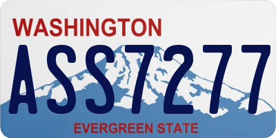 WA license plate ASS7277