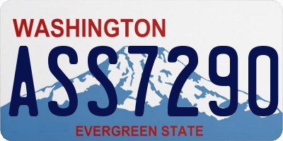 WA license plate ASS7290