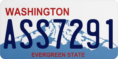 WA license plate ASS7291