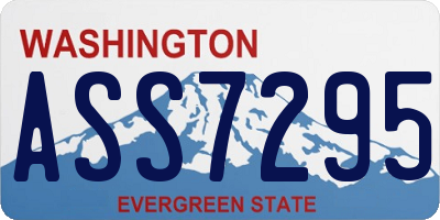 WA license plate ASS7295