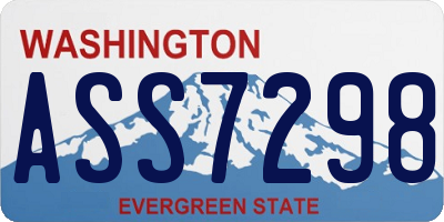WA license plate ASS7298