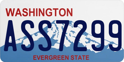WA license plate ASS7299