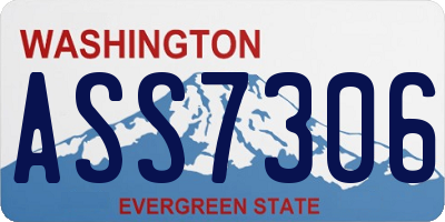 WA license plate ASS7306