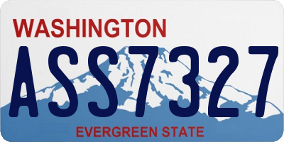WA license plate ASS7327