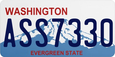 WA license plate ASS7330