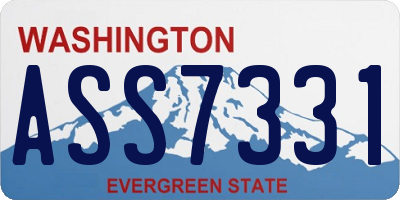 WA license plate ASS7331