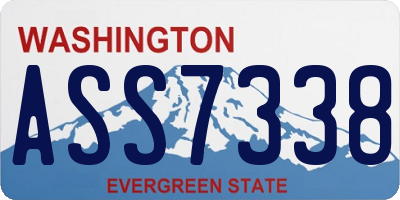 WA license plate ASS7338