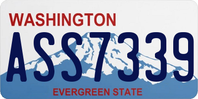 WA license plate ASS7339