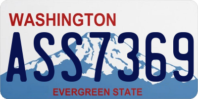 WA license plate ASS7369