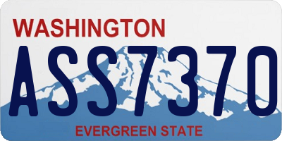 WA license plate ASS7370
