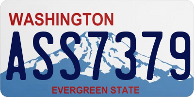WA license plate ASS7379