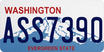 WA license plate ASS7390