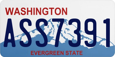 WA license plate ASS7391
