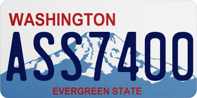 WA license plate ASS7400