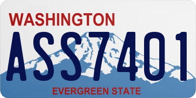WA license plate ASS7401
