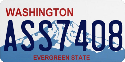 WA license plate ASS7408