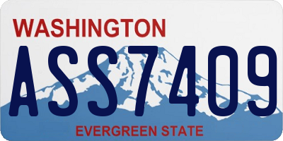WA license plate ASS7409