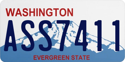 WA license plate ASS7411