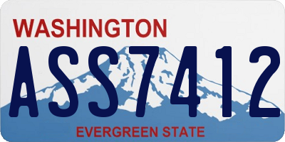WA license plate ASS7412