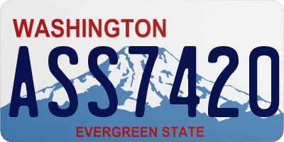 WA license plate ASS7420