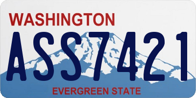 WA license plate ASS7421