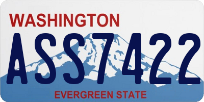 WA license plate ASS7422