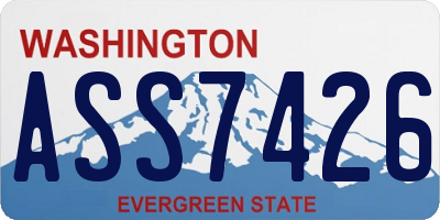 WA license plate ASS7426