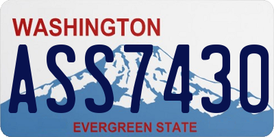 WA license plate ASS7430