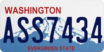 WA license plate ASS7434