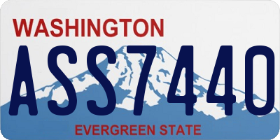 WA license plate ASS7440