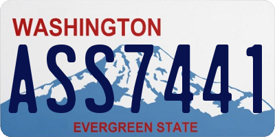 WA license plate ASS7441