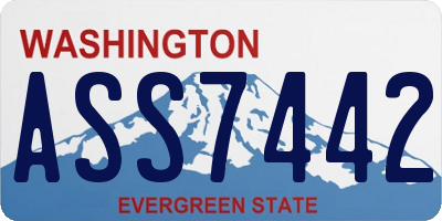 WA license plate ASS7442