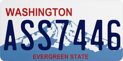 WA license plate ASS7446