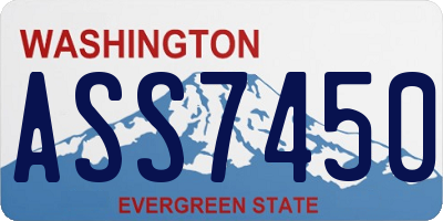 WA license plate ASS7450