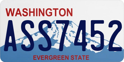 WA license plate ASS7452