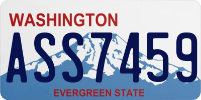 WA license plate ASS7459