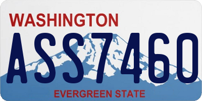 WA license plate ASS7460