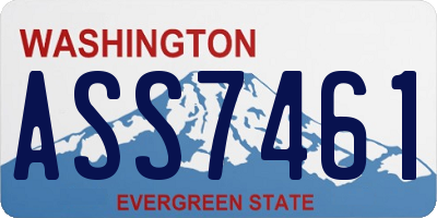 WA license plate ASS7461