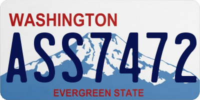 WA license plate ASS7472