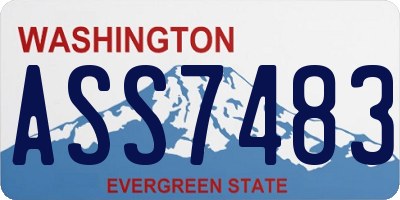 WA license plate ASS7483