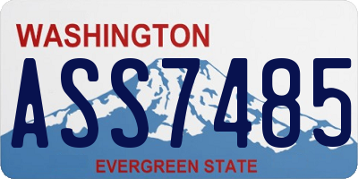 WA license plate ASS7485
