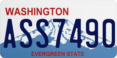 WA license plate ASS7490