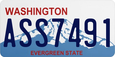 WA license plate ASS7491