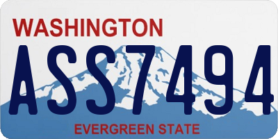 WA license plate ASS7494