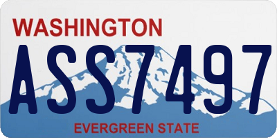 WA license plate ASS7497